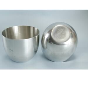 NOS Stieff Pewter Jefferson Cups Set of 2 with Original Box and Paperwork